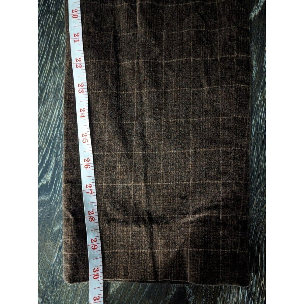 GTA IL PANTALONE Brown Velvet Cotton Pants Trousers EU 46‎ US 33 Waist N48 - Picture 9 of 9